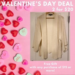 💗🛍2/$20🛍💗 Catherine Malandrino Cream Cardigan